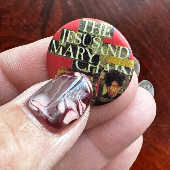 Vintage 1980’s The Jesus & Mary Chain Pin Alternative Rock Music - Picture 3 of 5